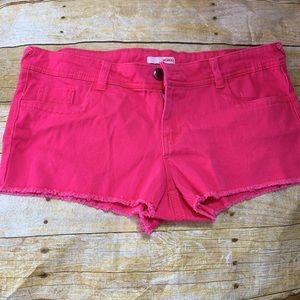 VINTAGE BONGO Pink Womans Shorts SZ 9..5 pockets..